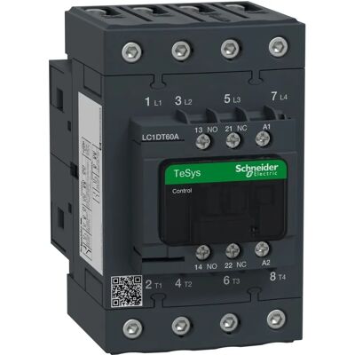 Schneider Electric LC1D Schütze - 4P, 60A, 48V AC - Sicherheitszertifiziert Schneider Electric LC1D Schütze - 4P, 60A, 48V AC - Sicherheitszertifiziert