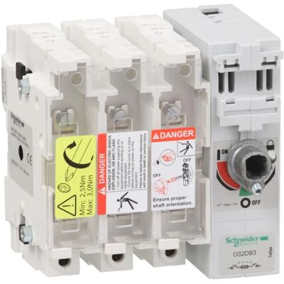 Schneider Electric GS2DB3 3 NA Disjoncteur avec fusible - Publicité Schneider Electric GS2DB3 3 NA Disjoncteur avec fusible - Publicité