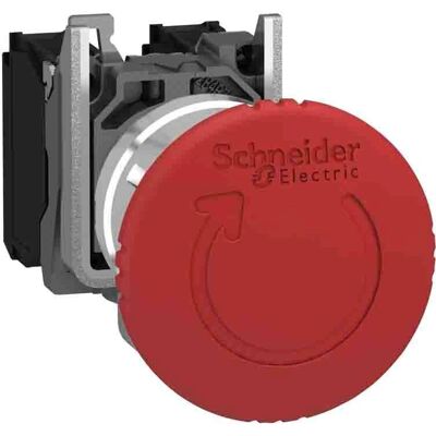 Schneider Electric Rotes Not-Aus-Taster - Metall, 40mm - IP66/IP69K - SPDT Schneider Electric Rotes Not-Aus-Taster - Metall, 40mm - IP66/IP69K - SPDT