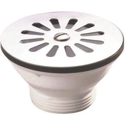 Scarico lavello Nicoll 84mm - Griglia in acciaio inox - Corpo in polipropilene - Senza troppo pieno Scarico lavello Nicoll 84mm - Griglia in acciaio inox - Corpo in polipropilene - Senza troppo pieno