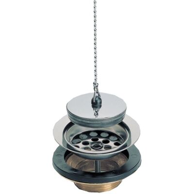 NICOLL Messing Keramikspüle Ablauf - Kette, 60mm NICOLL Messing Keramikspüle Ablauf - Kette, 60mm