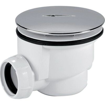 Nicoll Chrom 60mm Duschablauf - Langlebiges ABS, Horizontaler Ausgang Nicoll Chrom 60mm Duschablauf - Langlebiges ABS, Horizontaler Ausgang