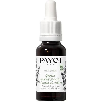 Gouttes Sommeil Paisible Herbier Payot - Mélisse Bio 15ml - Publicité Gouttes Sommeil Paisible Herbier Payot - Mélisse Bio 15ml - Publicité