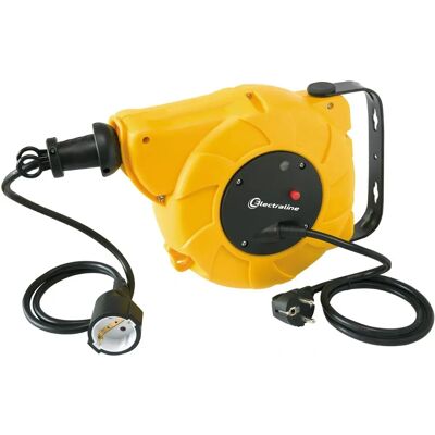 ELECTRALINE 100237 Automatischer Kabelaufroller - 15M, Wandmontage, 250V ELECTRALINE 100237 Automatischer Kabelaufroller - 15M, Wandmontage, 250V