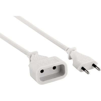 ELECTRALINE Rallonge - 2m Câble Blanc - Publicité ELECTRALINE Rallonge - 2m Câble Blanc - Publicité