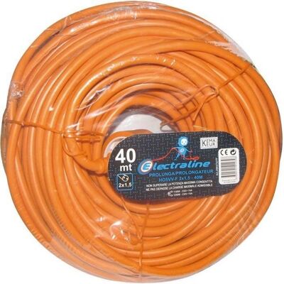 Extensión de jardín Electraline Naranja 40m - Cable de extensión exterior Extensión de jardín Electraline Naranja 40m - Cable de extensión exterior