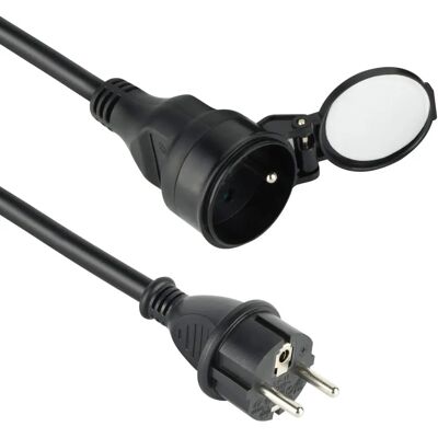 Electraline - Extensión de 25 m con toma a tierra para interior/exterior Electraline - Extensión de 25 m con toma a tierra para interior/exterior
