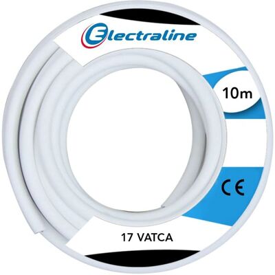 Electraline Blanc 60135015e 10m Câble coaxial - Publicité Electraline Blanc 60135015e 10m Câble coaxial - Publicité