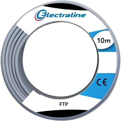 Electraline 60132015I - Cable de red, 10m, gris Electraline 60132015I - Cable de red, 10m, gris