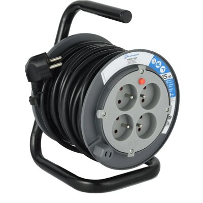 Electraline 208612 Verlengkabel - Zwart 15m Electraline 208612 Verlengkabel - Zwart 15m