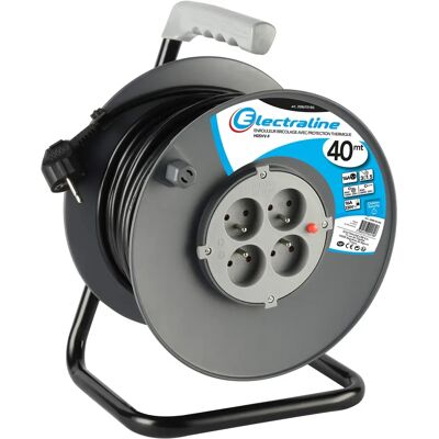 Electraline HO5VVF 3G1.5 Kabeltrommel - Leistung 3200W, 4 Steckdosen Electraline HO5VVF 3G1.5 Kabeltrommel - Leistung 3200W, 4 Steckdosen