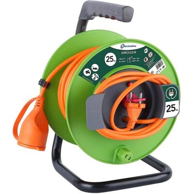 ELECTRALINE 20866138F - Przedłużacz ogrodowy - 25m, Zielony ELECTRALINE 20866138F - Przedłużacz ogrodowy - 25m, Zielony