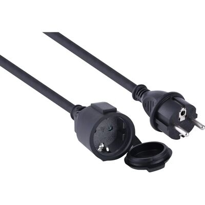 Electraline 01659 Zewnętrzna 5m Neopren przedłużacz IP44 Electraline 01659 Zewnętrzna 5m Neopren przedłużacz IP44