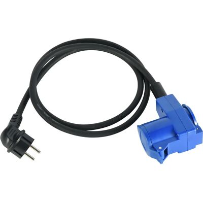 Adaptador Electraline - Doble Schuko, Cable 1,5m - IP44 Adaptador Electraline - Doble Schuko, Cable 1,5m - IP44