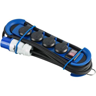 Electraline 62576 Zewnętrzna listwa zasilająca z 4 gniazdami Schuko - IP44 Electraline 62576 Zewnętrzna listwa zasilająca z 4 gniazdami Schuko - IP44
