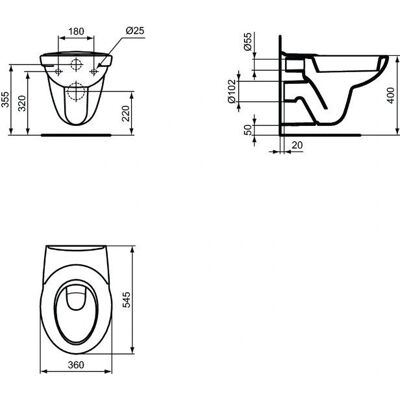 Esculape - SH PORCHER - 36 cm - 54.5 cm - toilet - Publicité Esculape - SH PORCHER - 36 cm - 54.5 cm - toilet - Publicité