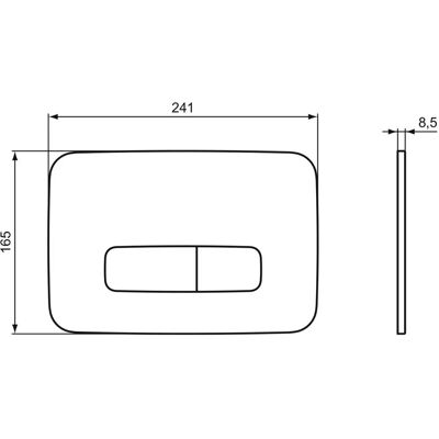 Ideal Standard R0459AW Oleas Placă de spălare mecanică - Placă de spălare Ideal Standard R0459AW Oleas Placă de spălare mecanică - Placă de spălare