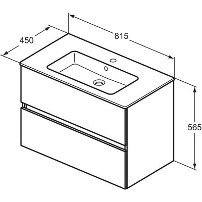Ideal Standard R0574TI Graue Wand-Badset Ideal Standard R0574TI Graue Wand-Badset