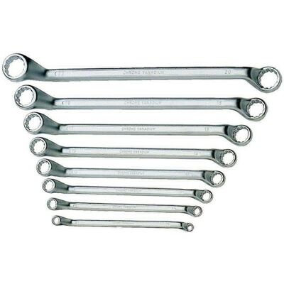 Ironside 8-Teilig Ringschlüsselsatz aus Chrom-Vanadium-Stahl Ironside 8-Teilig Ringschlüsselsatz aus Chrom-Vanadium-Stahl