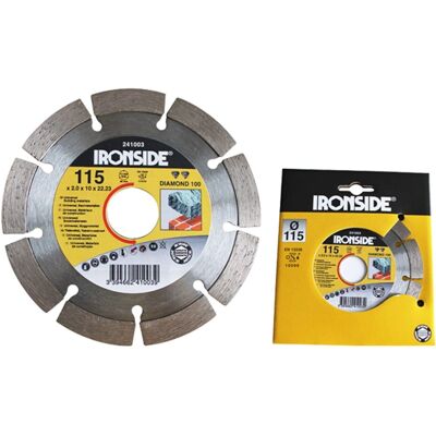 Ironside IR241004 Diamant-Trennscheibe - 125mm - Segmentiert - Für Harte Materialien Ironside IR241004 Diamant-Trennscheibe - 125mm - Segmentiert - Für Harte Materialien