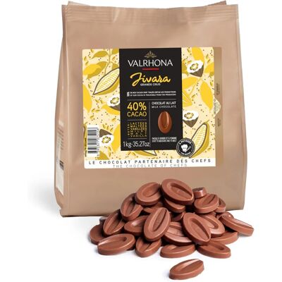 Valrhona Lait Jivara 40% - Chocolat - Publicité Valrhona Lait Jivara 40% - Chocolat - Publicité