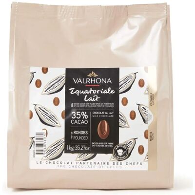 VALRHONA - Equatoriale 35% Lait - Chocolate couverture - Publicité VALRHONA - Equatoriale 35% Lait - Chocolate couverture - Publicité