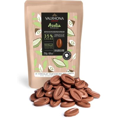 Valrhona - Azélia 35% - 250g - Lait - Chocolat - Publicité Valrhona - Azélia 35% - 250g - Lait - Chocolat - Publicité