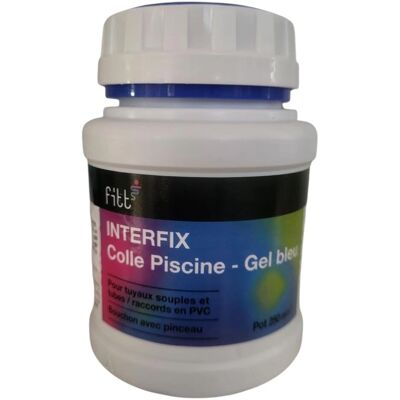Colle gel bleue INTERPLAST pour piscines - 250ml - Publicité Colle gel bleue INTERPLAST pour piscines - 250ml - Publicité