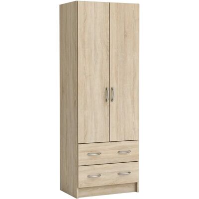 Armoire en Chêne Demeyere avec 2 Portes & 2 Tiroirs - Armoire Armoire en Chêne Demeyere avec 2 Portes & 2 Tiroirs - Armoire