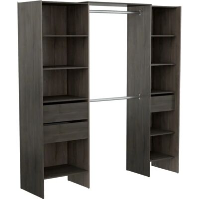 DEMEYERE MIAMI Kleiderschrank-Set - Chene Waterford - 191,8x50x204,5cm DEMEYERE MIAMI Kleiderschrank-Set - Chene Waterford - 191,8x50x204,5cm