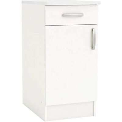 JONAS Meuble Blanc - 40x60x85 cm - Rangement Cuisine - Publicité JONAS Meuble Blanc - 40x60x85 cm - Rangement Cuisine - Publicité