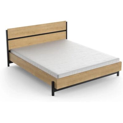 Lit double Demeyere Craft - 160x200 cm - Lit - Publicité Lit double Demeyere Craft - 160x200 cm - Lit - Publicité