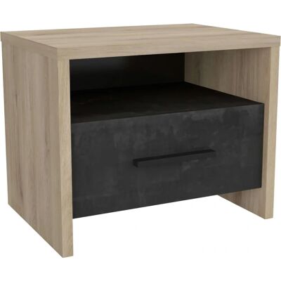 Table de Nuit en Chêne Demeyere - Plusieurs Tailles - Nuit - Publicité Table de Nuit en Chêne Demeyere - Plusieurs Tailles - Nuit - Publicité