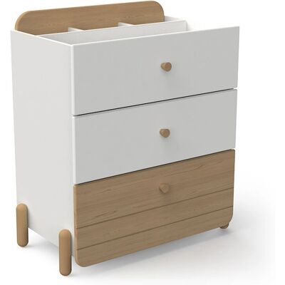 DEMEYERE GROUP Edaj - Blanc/Eiche Commodes - Publicité DEMEYERE GROUP Edaj - Blanc/Eiche Commodes - Publicité