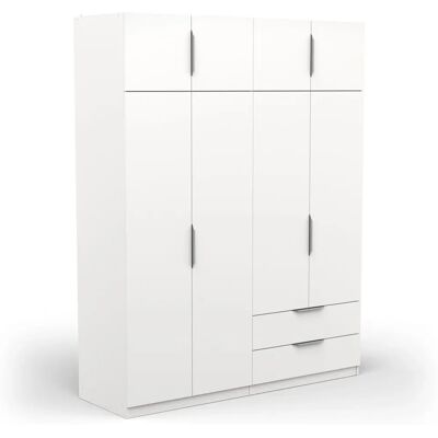 DEMeyere Group 157.30x203x49.60cm Kleiderschrank - 8 Türen, Matt Weiß DEMeyere Group 157.30x203x49.60cm Kleiderschrank - 8 Türen, Matt Weiß