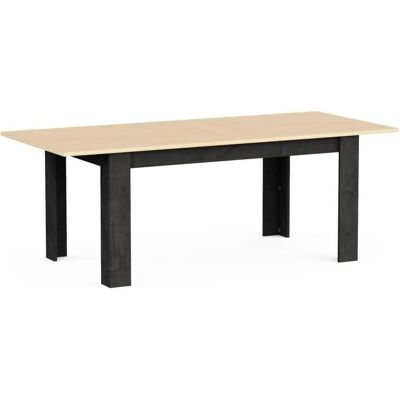 DemeYere Table Extensible - Style Industriel - 6-8 Personnes - Publicité DemeYere Table Extensible - Style Industriel - 6-8 Personnes - Publicité