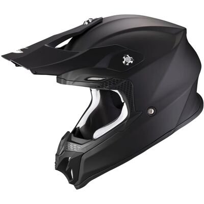 Scorpion VX-16 Evo Air Solid Motocross Hjelm - Airfit, Stort Synsfelt, Lett Scorpion VX-16 Evo Air Solid Motocross Hjelm - Airfit, Stort Synsfelt, Lett