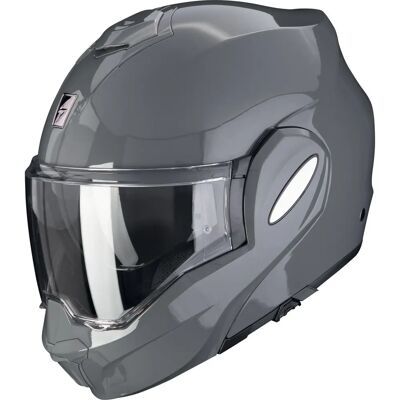 Casque Moto Modulable Scorpion Exo-Tech Evo Gris Ciment - Casque de Moto - Publicité Casque Moto Modulable Scorpion Exo-Tech Evo Gris Ciment - Casque de Moto - Publicité