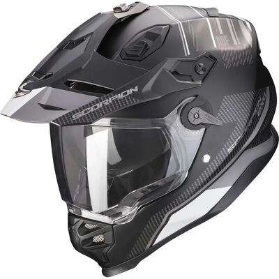 Scorpion ADF-9000 Air Wüsten Matt Schwarz Silber Helm - Motorradhelm Scorpion ADF-9000 Air Wüsten Matt Schwarz Silber Helm - Motorradhelm