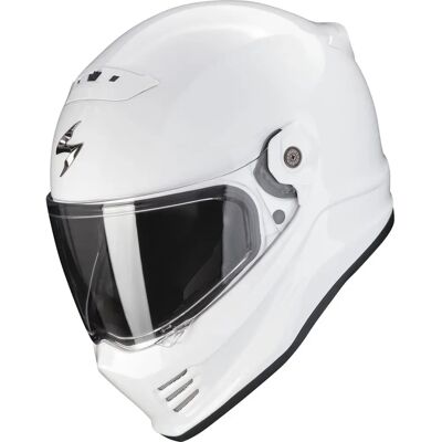 Casque Covert FX Blanc de Scorpion - Protection moto - Publicité Casque Covert FX Blanc de Scorpion - Protection moto - Publicité