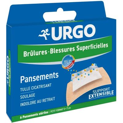 URGO Brandwunden & Wunden Pflaster Klein 5x7cm URGO Brandwunden & Wunden Pflaster Klein 5x7cm