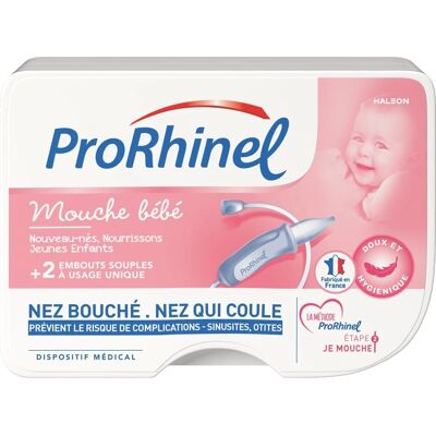 Suceur nasal bébé ProRhinel de Novartis - Embouts souples - Publicité Suceur nasal bébé ProRhinel de Novartis - Embouts souples - Publicité