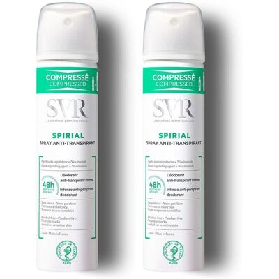 SVR Spirial Spray Antitranspirante 2x75ml SVR Spirial Spray Antitranspirante 2x75ml