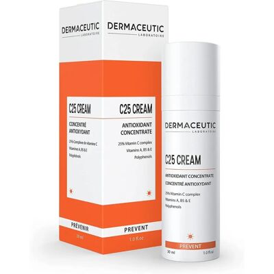 Crème C25 Dermaceutic - Crème de jour antioxydante - 30ml - Publicité Crème C25 Dermaceutic - Crème de jour antioxydante - 30ml - Publicité