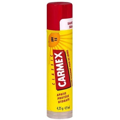Baume à lèvres SPF 15 Carmex - Soin des lèvres - Publicité Baume à lèvres SPF 15 Carmex - Soin des lèvres - Publicité