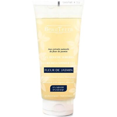 Gel Douche Surgras Jasmin - Soins Peau & Cheveux - Publicité Gel Douche Surgras Jasmin - Soins Peau & Cheveux - Publicité