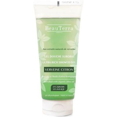 Gel Douche Surgras Verveine-Citron - 200 ml - Publicité Gel Douche Surgras Verveine-Citron - 200 ml - Publicité