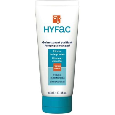 Hyfac Gel Nettoyant Piroctone Olamine 300ml - Publicité Hyfac Gel Nettoyant Piroctone Olamine 300ml - Publicité