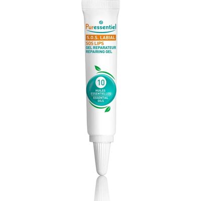 Puressentiel Lip Repair Gel - 10 Essentiële Oliën - Lippencare Puressentiel Lip Repair Gel - 10 Essentiële Oliën - Lippencare