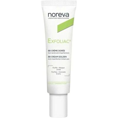 Noreva Exfoliac Gouden Kleurcrème - Voor vette huid Noreva Exfoliac Gouden Kleurcrème - Voor vette huid